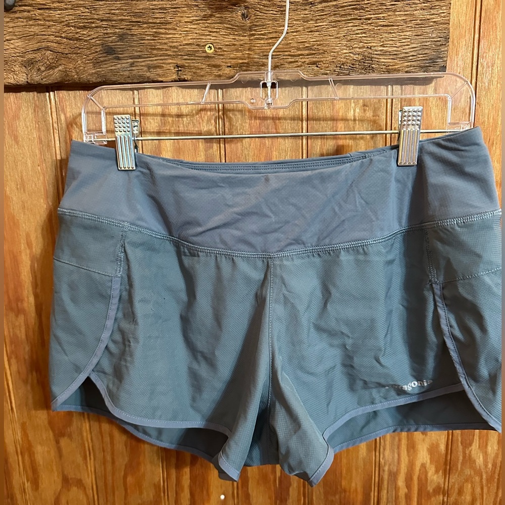 Patagonia Women's Plume Grey Strider Shorts (M)